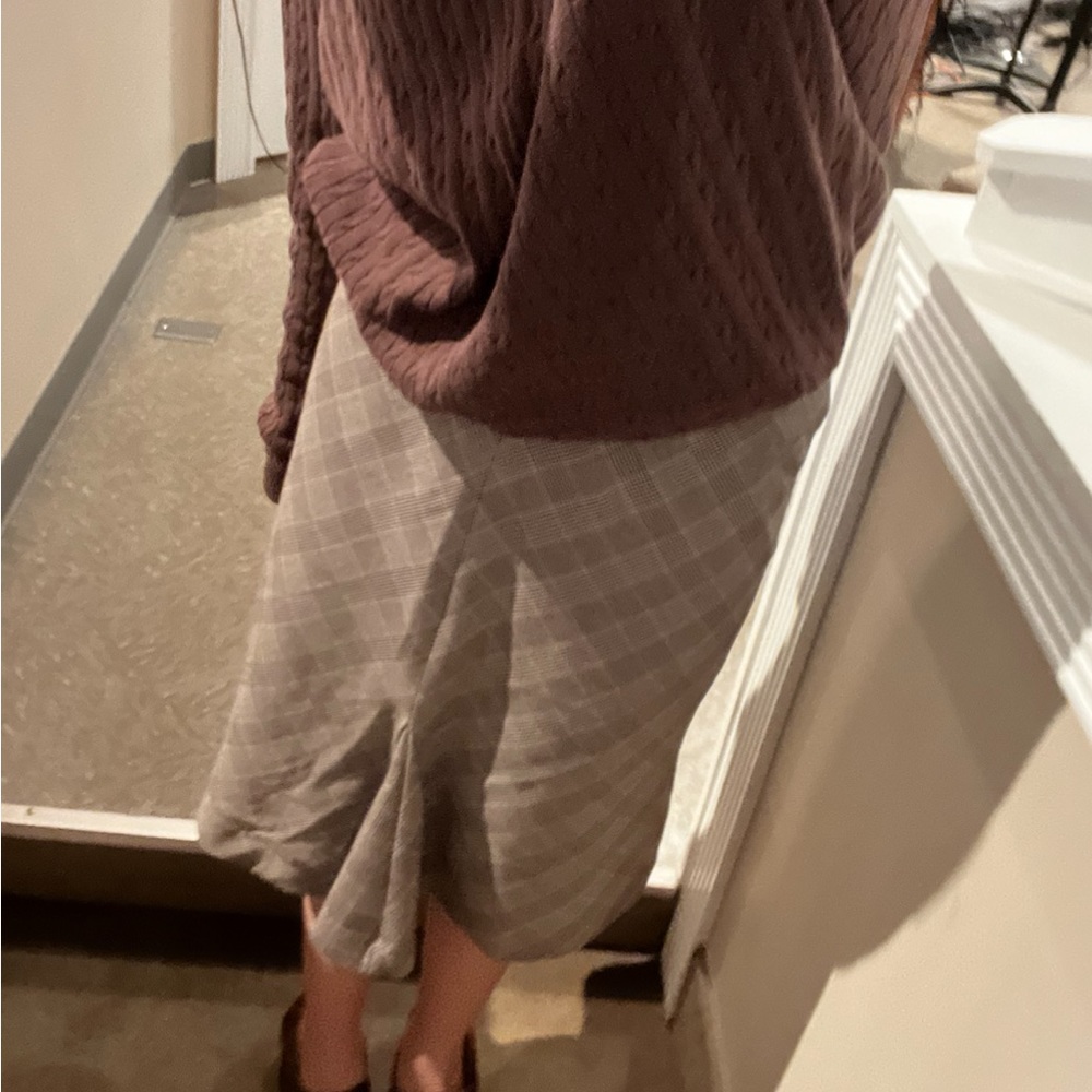 long vintage patterned skirt